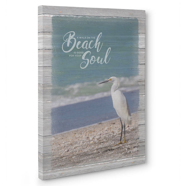 A Walk on the Beach is Good for Your Soul - Beach Print - Jennifer Ditterich Designs
