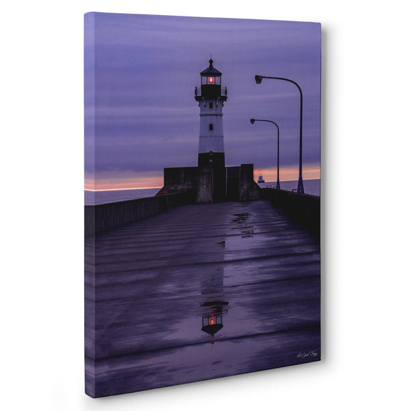 Lavender Lighthouse Canvas Print - Jennifer Ditterich Designs
