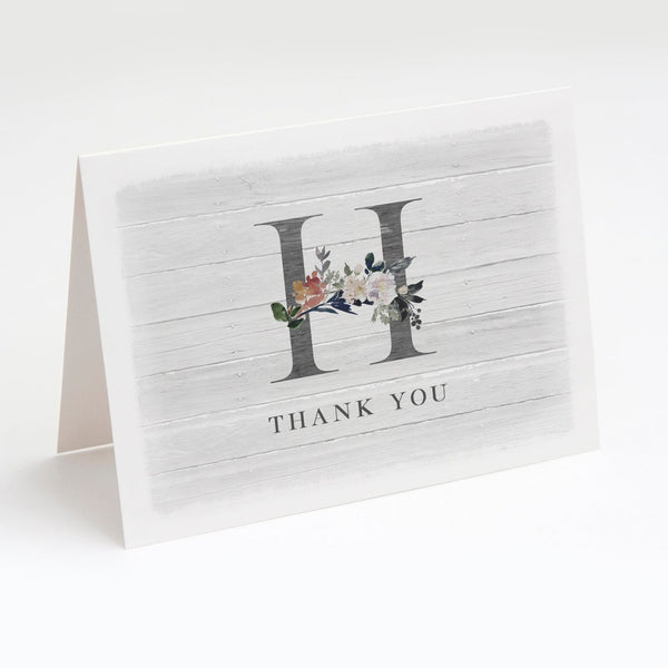 Monogram Thank You Note Card Set - Jennifer Ditterich Designs