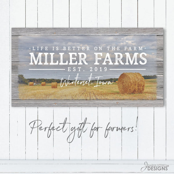 Personalized Farm Name Sign - Jennifer Ditterich Designs