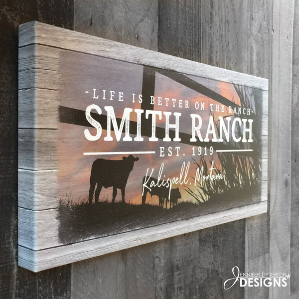 Personalized Ranch Name Sign - Jennifer Ditterich Designs