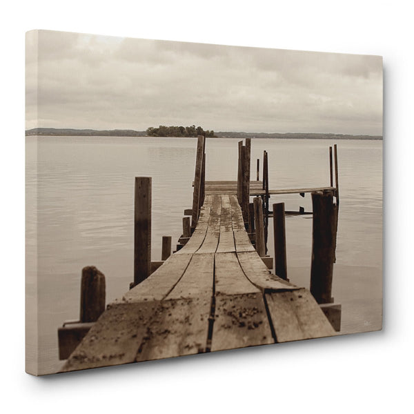 Weathered Dock Canvas Print - Jennifer Ditterich Designs
