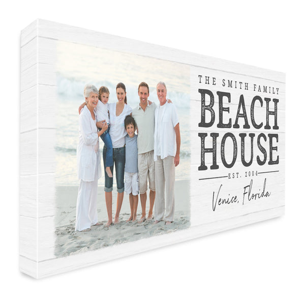 Custom Beach House Sign with Photo – Jennifer Ditterich Designs