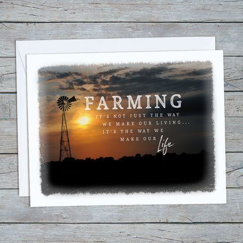 Farming Life Note Card Set - Jennifer Ditterich Designs