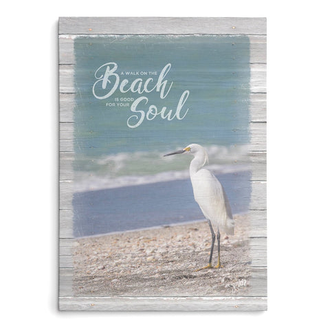 A Walk on the Beach is Good for Your Soul - Beach Print - Jennifer Ditterich Designs