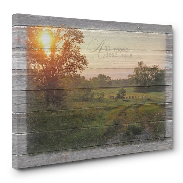 All Roads Lead Home Canvas Print - Jennifer Ditterich Designs