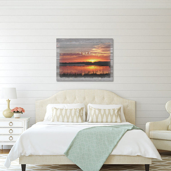 All You Need is Love and a Sunset Canvas Print - Jennifer Ditterich Designs