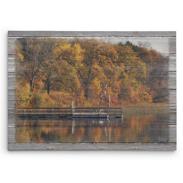 Autumn on the Lake Canvas Print - Jennifer Ditterich Designs