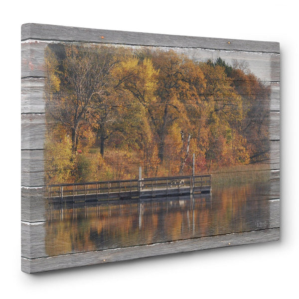 Autumn on the Lake Canvas Print - Jennifer Ditterich Designs