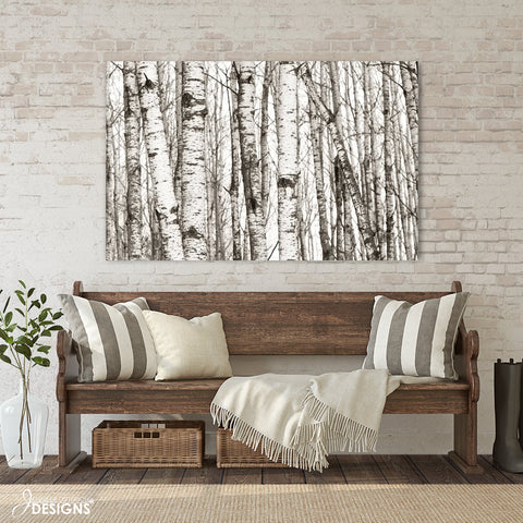 Birch Tree Canvas Print - Jennifer Ditterich Designs