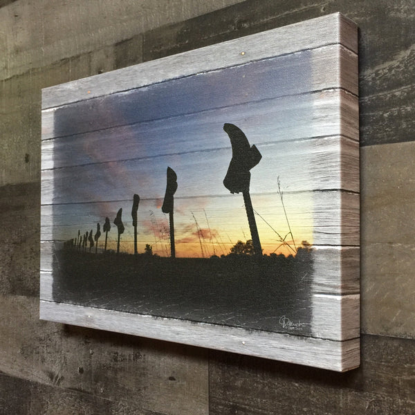 Cowboy Boot Sunset Canvas Print - Jennifer Ditterich Designs