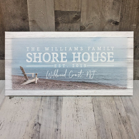 Custom Shore House Sign - Jennifer Ditterich Designs