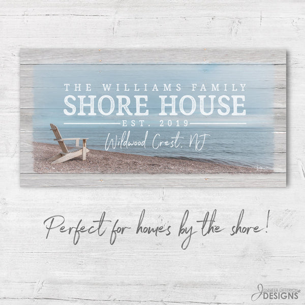 Custom Shore House Sign - Jennifer Ditterich Designs