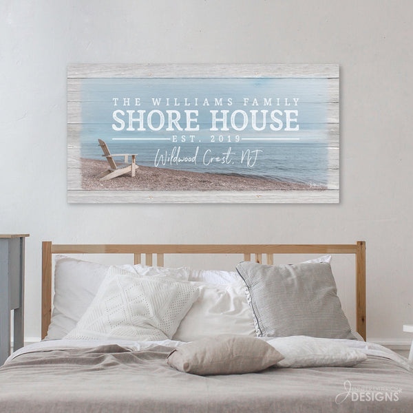 Custom Shore House Sign - Jennifer Ditterich Designs