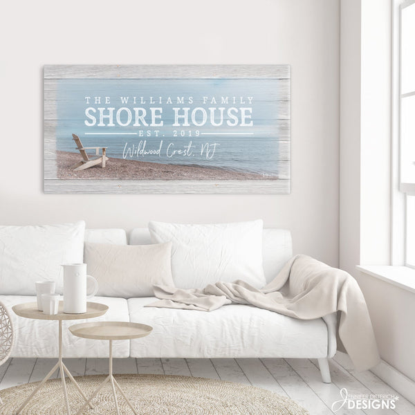 Custom Shore House Sign - Jennifer Ditterich Designs