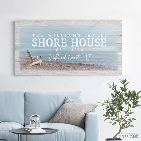Custom Shore House Sign - Jennifer Ditterich Designs