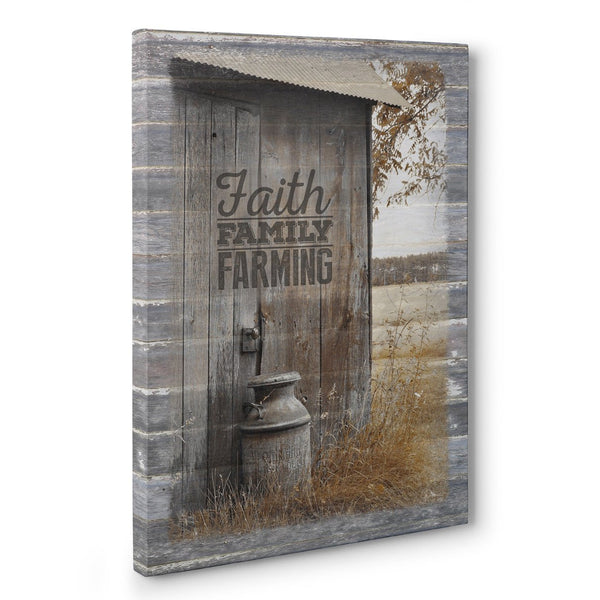 Faith - Family - Farming - Canvas Print - Jennifer Ditterich Designs