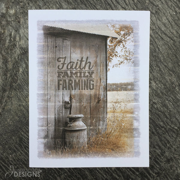 Faith Family Farming Note Cards - Jennifer Ditterich Designs