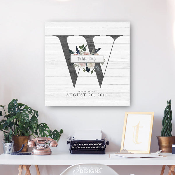 Family Monogram Print - Jennifer Ditterich Designs