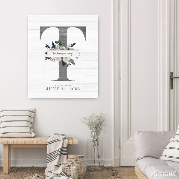 Family Monogram Print - Jennifer Ditterich Designs