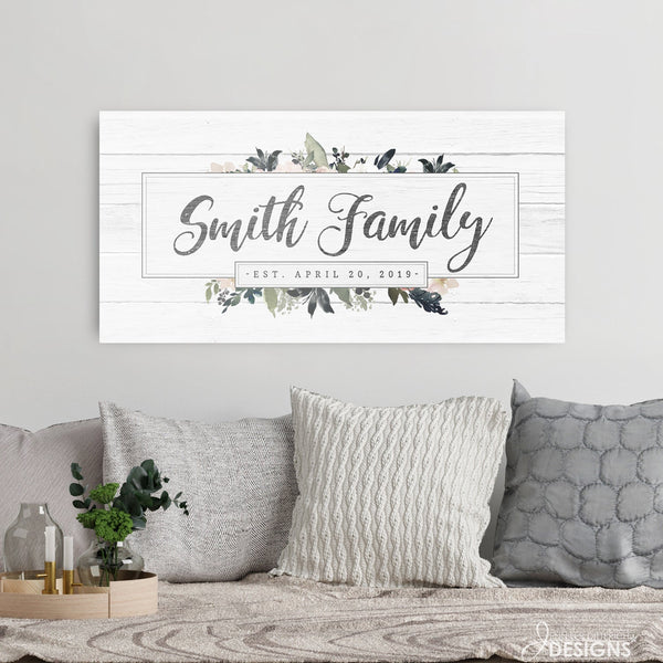 Family Name Sign with Established Date - Jennifer Ditterich Designs