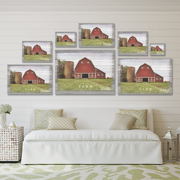 Farm Rules Canvas Print - Jennifer Ditterich Designs