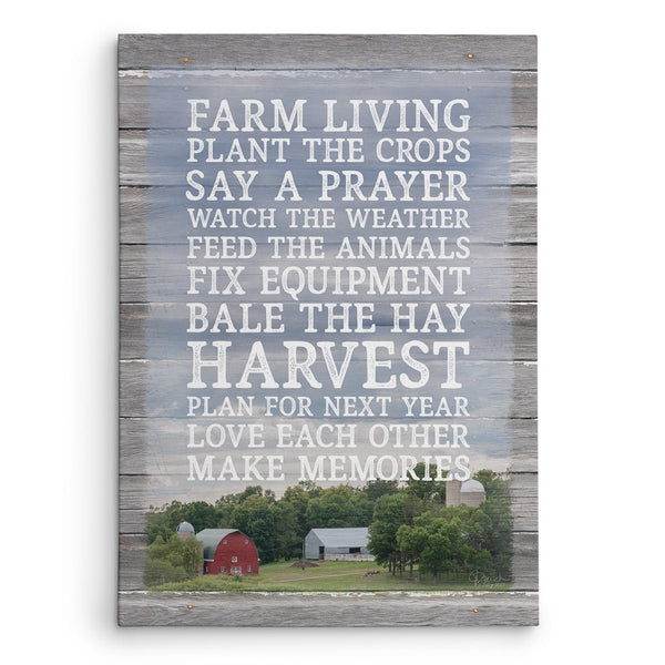 Farm Rules Canvas Print - Jennifer Ditterich Designs