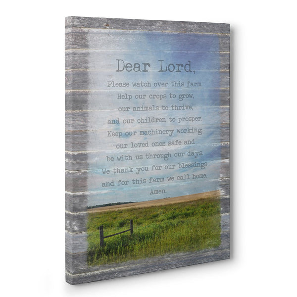 Farmer's Prayer Canvas Wall Art - Jennifer Ditterich Designs