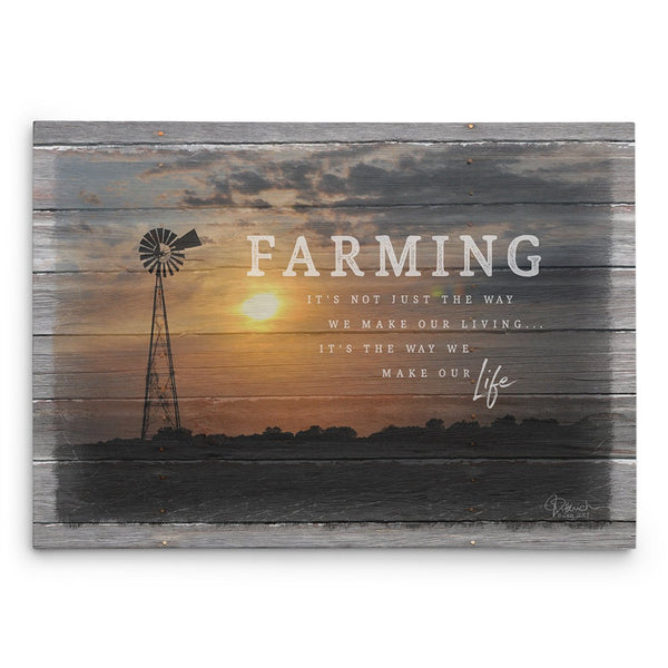 Farming Lifestyle Canvas Print - Jennifer Ditterich Designs