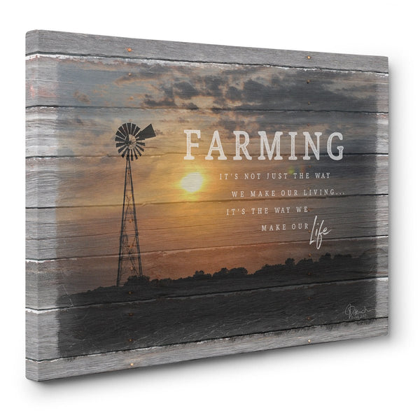 Farming Lifestyle Canvas Print - Jennifer Ditterich Designs