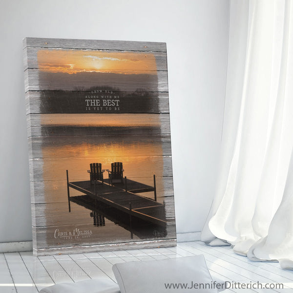 Grow Old Along With Me - The Best Is Yet To Be Canvas Print - Jennifer Ditterich Designs