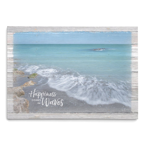 Happiness Comes in Waves - Beach Wall Art - Jennifer Ditterich Designs