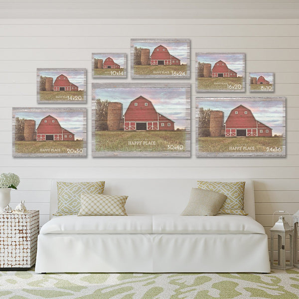 Harvest Landscape - Moonlight Baling - Canvas Print - Jennifer Ditterich Designs