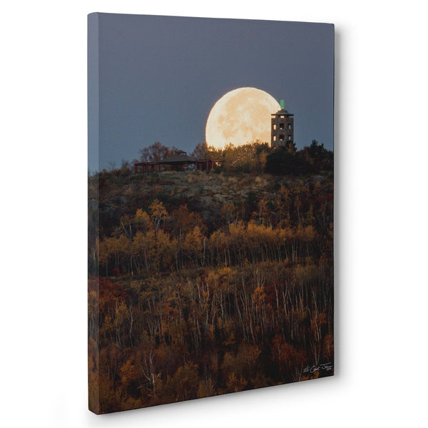 Hunter's Moon at Enger Tower Canvas Print - Jennifer Ditterich Designs