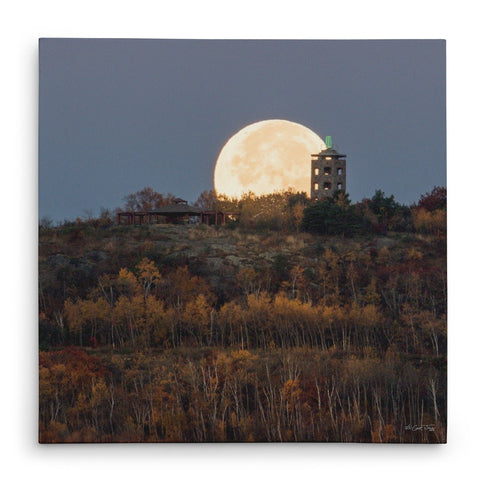 Hunter's Moon at Enger Tower Canvas Print - Jennifer Ditterich Designs