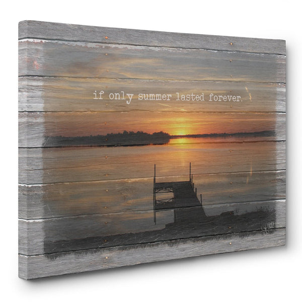 If Only Summer Lasted Forever Canvas Print - Jennifer Ditterich Designs