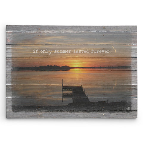 If Only Summer Lasted Forever Canvas Print - Jennifer Ditterich Designs