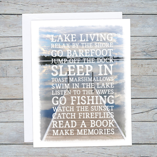 Lake Rules Note Cards - Jennifer Ditterich Designs