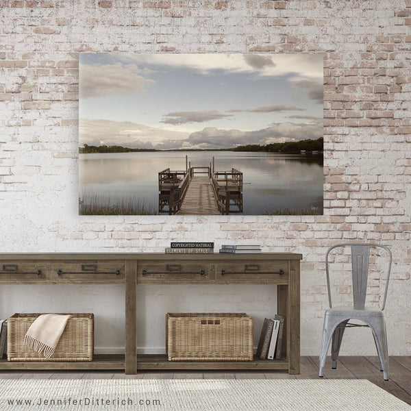 Lake View Canvas Print - Jennifer Ditterich Designs