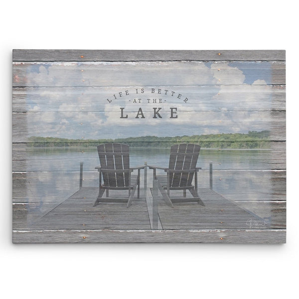 Life Is Better At The Lake - Canvas Print - Jennifer Ditterich Designs