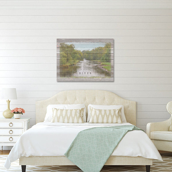 Life Is Better On The River - Canvas Print - Jennifer Ditterich Designs
