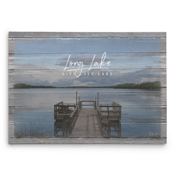 Live Love Lake Canvas Print with Lake Name - Jennifer Ditterich Designs