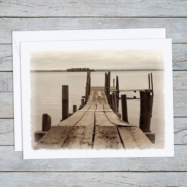 Old Wooden Dock Note Cards - Jennifer Ditterich Designs