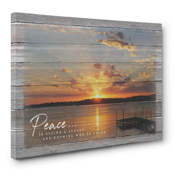 Peace Inspirational Canvas Print - Jennifer Ditterich Designs