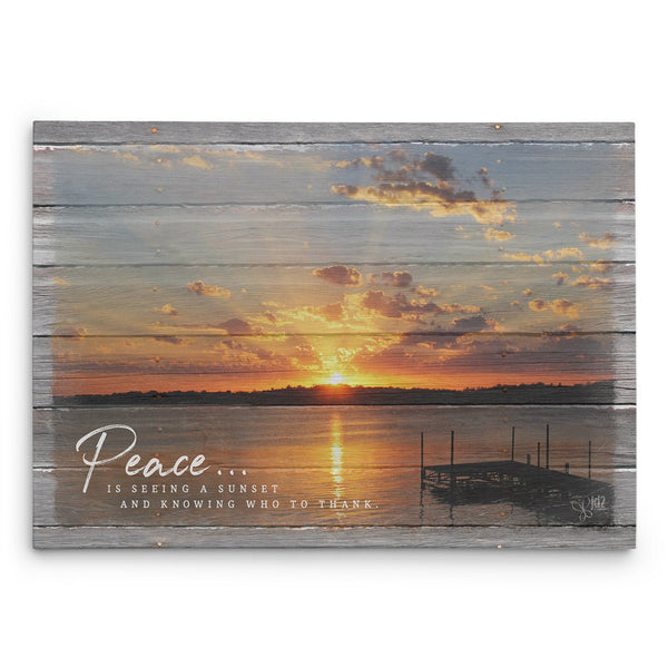 Peace Inspirational Canvas Print - Jennifer Ditterich Designs