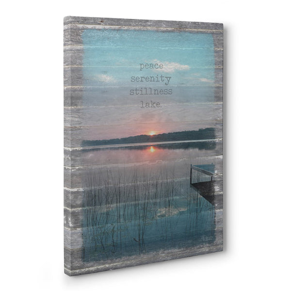 Peace. Serenity. Stillness. Lake. Canvas Print - Jennifer Ditterich Designs