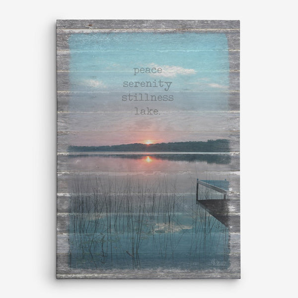 Peace. Serenity. Stillness. Lake. Canvas Print - Jennifer Ditterich Designs