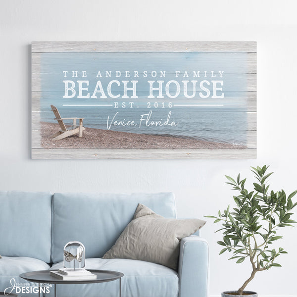 Personalized Beach House Sign - Jennifer Ditterich Designs