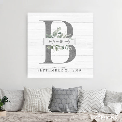 Personalized Family Monogram Print - Jennifer Ditterich Designs