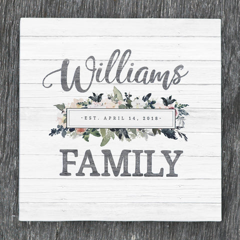 Personalized Family Name Sign - Jennifer Ditterich Designs